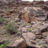 the approach from the wash, including the roof and ramp