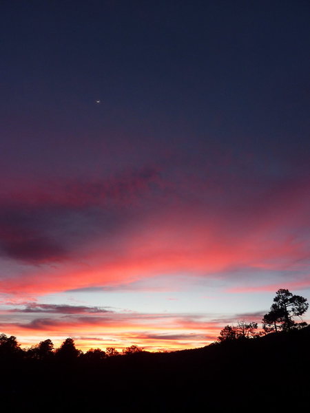 Sunset at Rose Canyon parking lot, March 15, 2013.