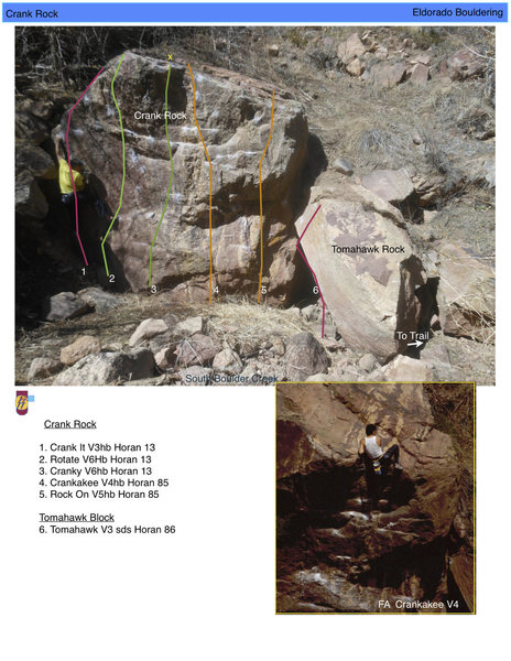 Crank Rock topo (update).