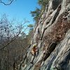 Top rope hanging from Coyote Rain (not ideal due to moderate rope drag) as well as unknow climbers on Trifecta and Winter Classic.