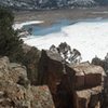 View of Ridgway Reservoir and the Sneffels Range.