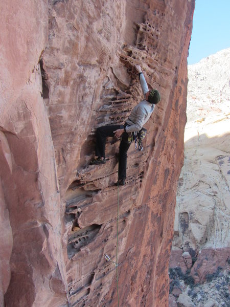 Greg in the opening pockets of Lunatic.