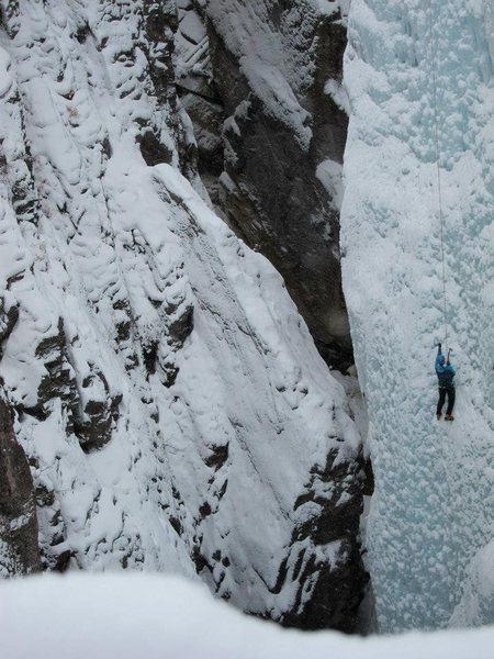 Pic of the Vic in the Ouray Ice Park<br>
TR 2013