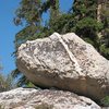 Cool boulder on the approach, Crystal Crag