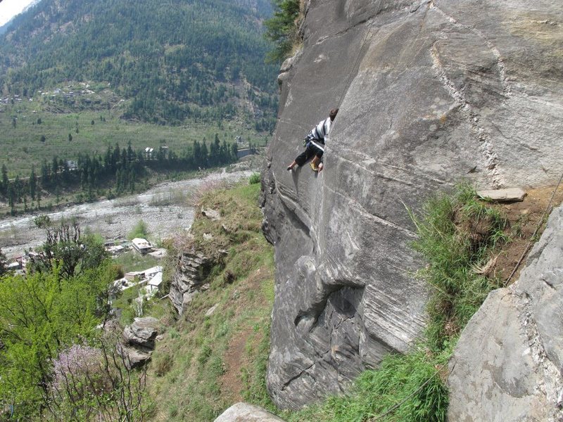 Climbing in the Himalayas...