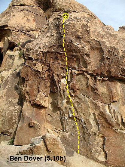 Ben Dover (5.10b), Joshua Tree NP