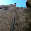 South Crack looking up toward the Rappel 