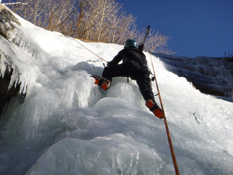 Richard on the icefall on January 9, 2013.