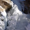 The icefall in great shape to climb on January 5, 2013.