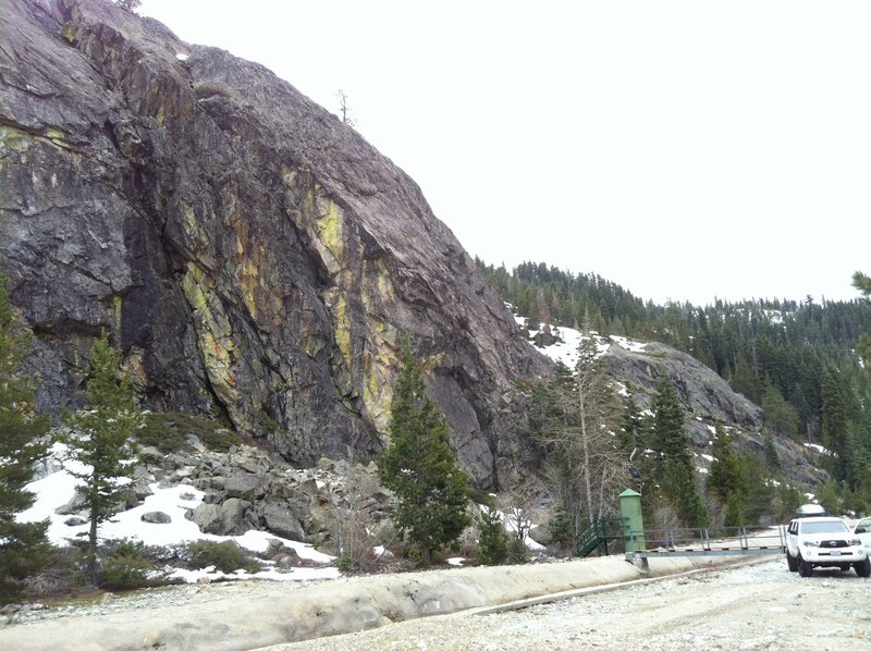 The Cove - right side. Bowman Lake Valley, CA.