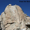 Pass the Bucket (5.8), Holcomb Valley Pinnacles