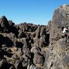 Joel Rocha near the top of Route 66 (5.9), NJC