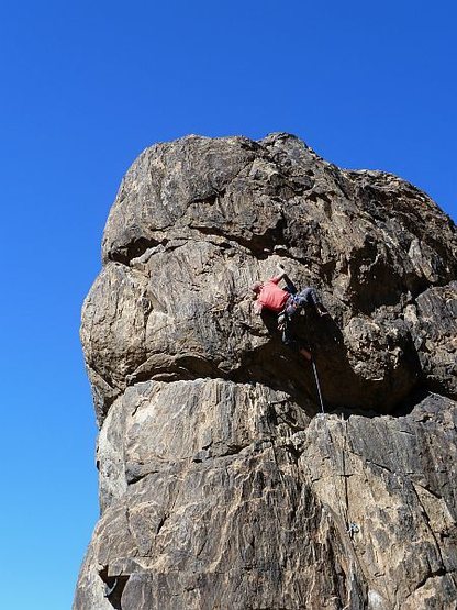 Getting sideways on Dance This (5.10d), NJC