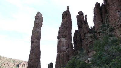 Totem Pole, Proto Pipe, and some of the new routes put up in the new region. 