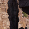 Shadow pic of me atop the Shmotem Pole, bringing up a climber on the last pitch. Photo by me, taken at the LDE 'coming out' party in 2010.