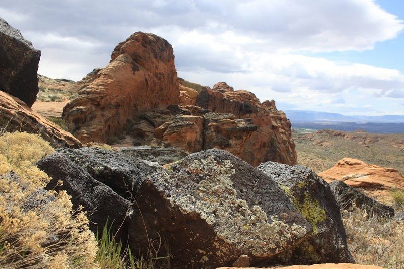 Cougar Cliffs area in April