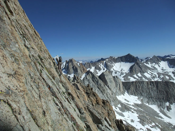 Mike C on our Evolution Traverse recon, High Sierra