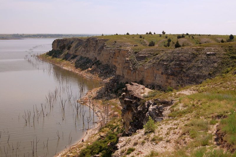 Overview of one of the bluffs. 