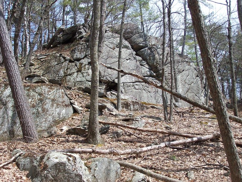 One of the smaller crags.