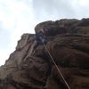 climbing at keller peak.