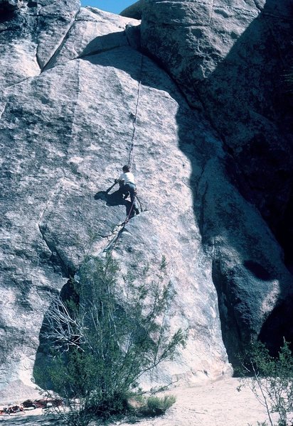 Ten year old Emil, following "Tulip," (5.6R), April, 1985.