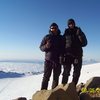 Son and I on top of Rainier