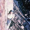 Rodger, belaying at the second belay stance. November, 1966.