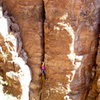 Marcy on the bottom part of the route.  Photo by Nestor G.