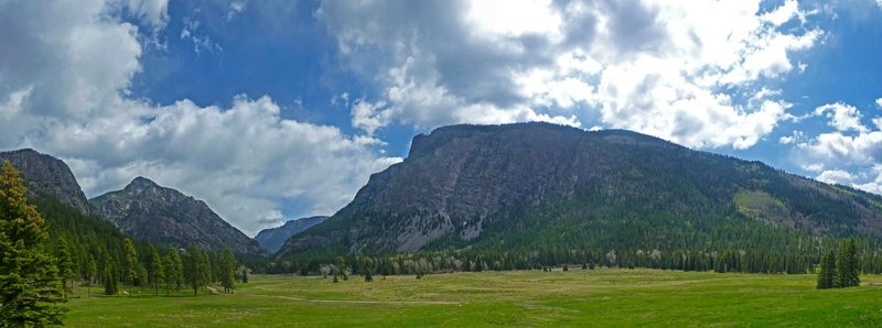 The view when entering the Pine River area.