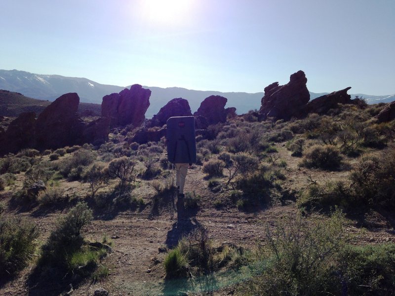 Approaching Washoe Boulders