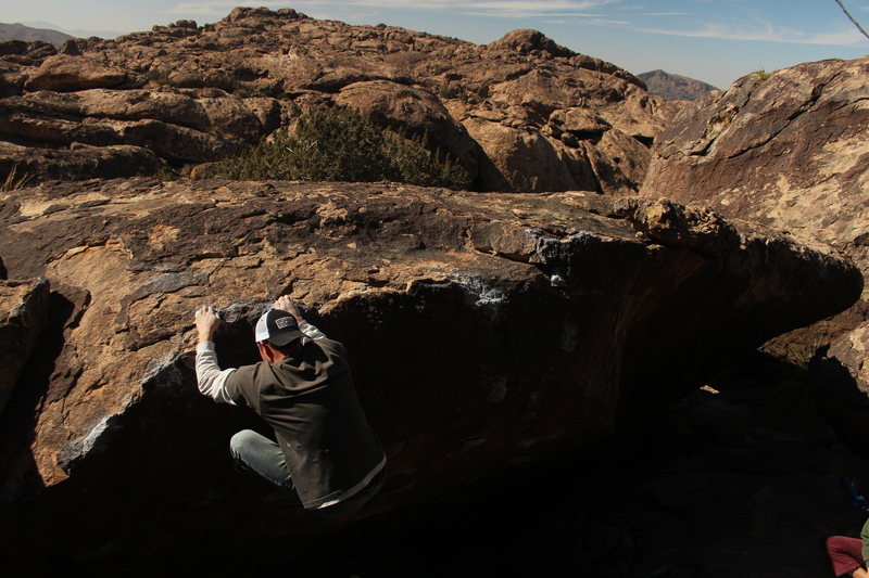 Beautiful Hueco. Topping out Hector