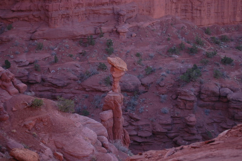 The Cobra peeks over the ridge line.