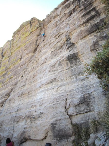 Jimbo about to hit the headwall.