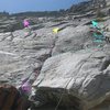 Lark climbs on Tahquitz Rock