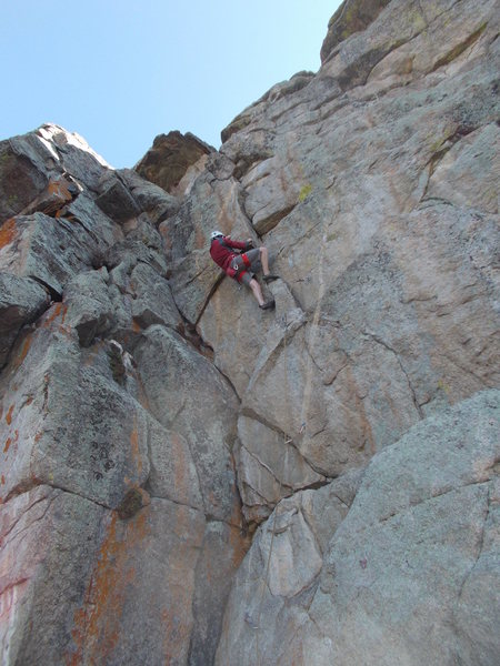 Mike Keegan on Harmen's Way on a cold May morning.