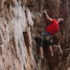 Unknown climber, climbing with Eric Schmeer?