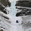 Dave Rone climbing the first pitch of Dancing with Chaos. November '12.