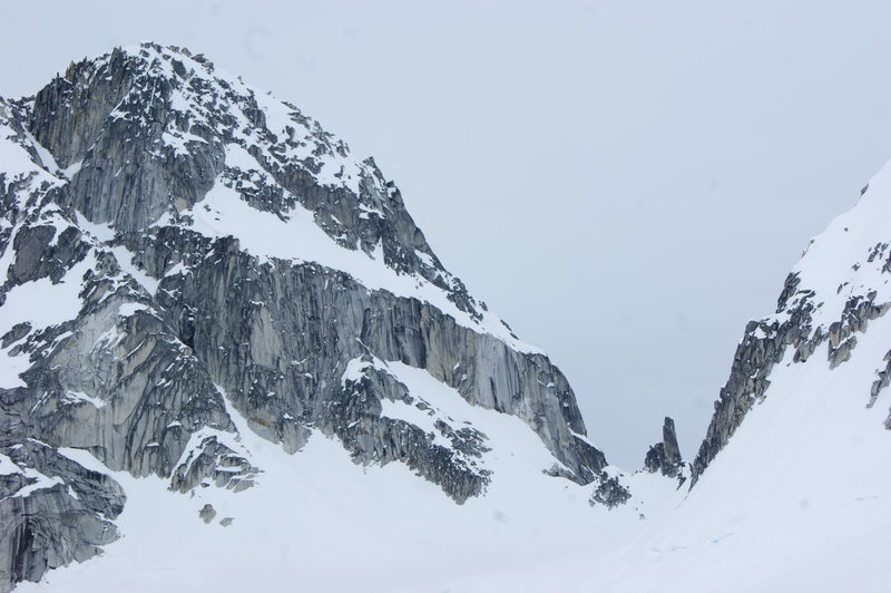 The Plunger is the small spire located in the notch, with The Throne to it's left.