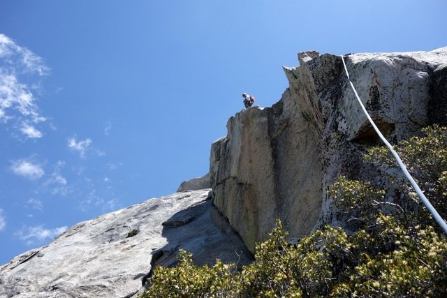 Alternate "upper slabs" finish on pitch 4.   Photo credit: Lee Kerley