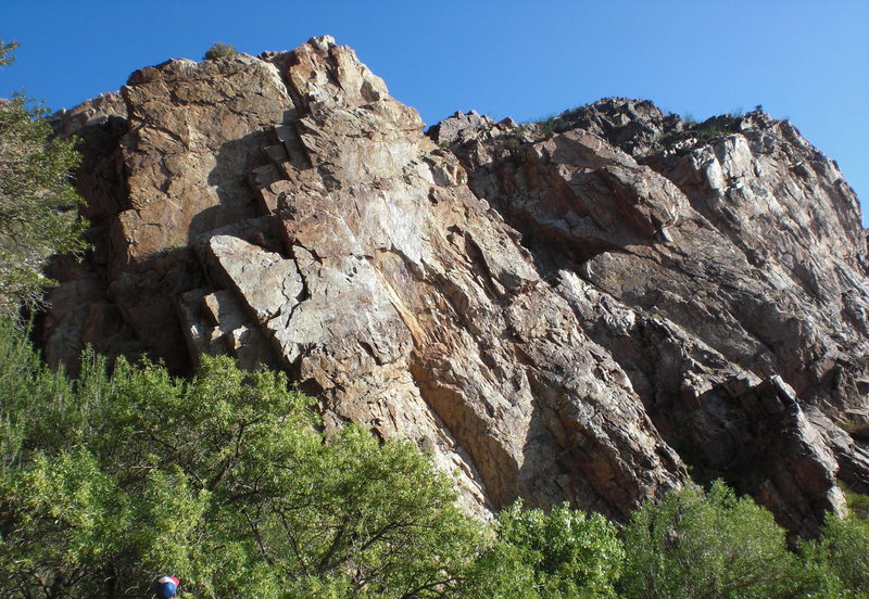 Looking across from the sport wall