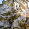 Project Route on the south face - crumbly, terrifying climbing