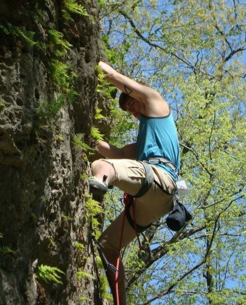 Leading a route at Mild Iowa