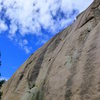 Ben at the top of Classic Dihedral  on a really nice day.