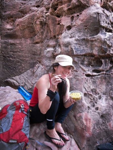 Who needs forks?  Twig chopsticks will do....  