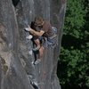 Andrew Philbin on the upper part of P1 of The Black Sea (11b).