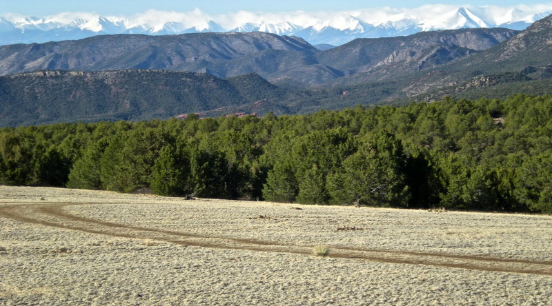 Sangres from the Yurt.