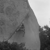 1986 Bouldering Championship. Christian Griffith. Photo: M. Stewart