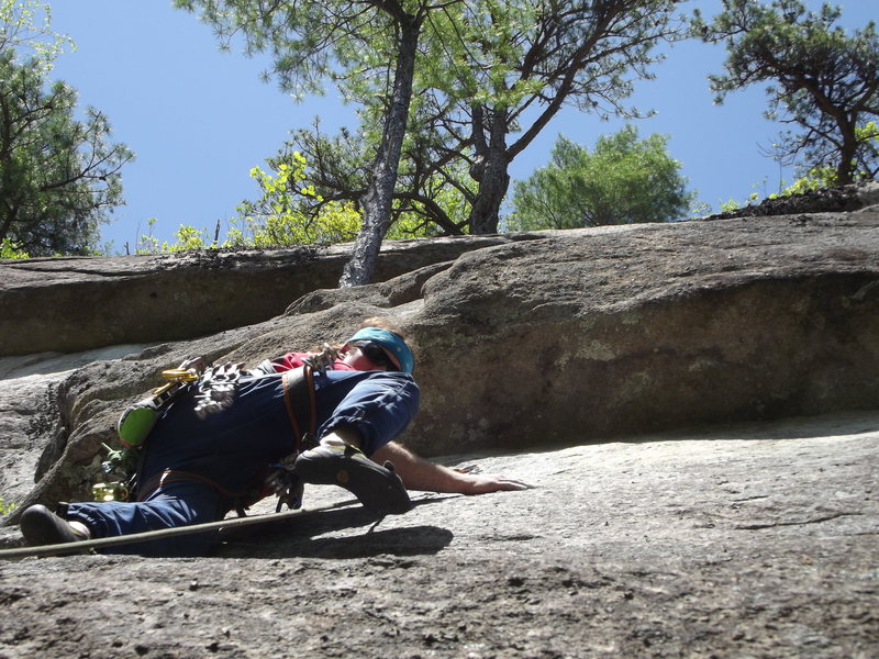 Jon on the route<br>
Photo by Jay