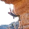 Myself working out the kinks before the eventual FA of Whirlwind 5.12-, Chevelon Canyon backlands...<br>
 <br>
Wade Forrest photos