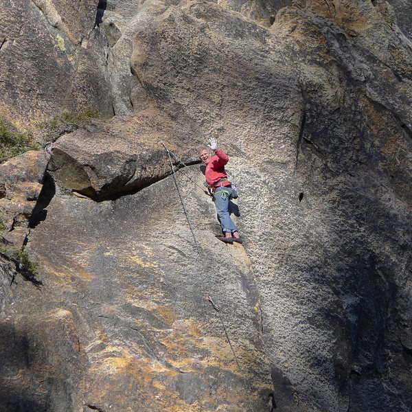 Mike Arechiga on a super 5.10 at the 557 Wall